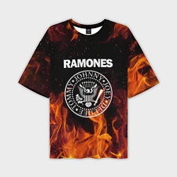 Мужская футболка оверсайз Ramones