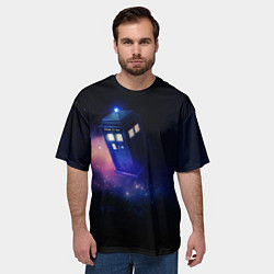 Футболка оверсайз мужская TARDIS, цвет: 3D-принт — фото 2