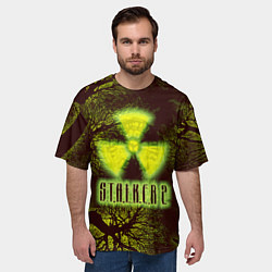 Футболка оверсайз мужская Сталкер, цвет: 3D-принт — фото 2