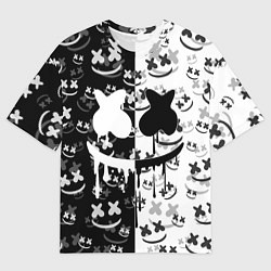 Футболка оверсайз мужская Fortnite & Marshmello, цвет: 3D-принт