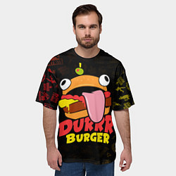 Футболка оверсайз мужская Fortnite Durrr Burger, цвет: 3D-принт — фото 2