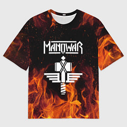 Мужская футболка оверсайз Manowar