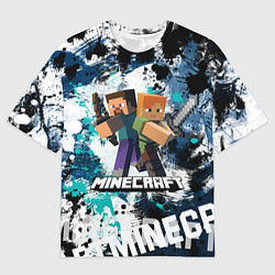 Футболка оверсайз мужская Minecraft Майнкрафт, цвет: 3D-принт