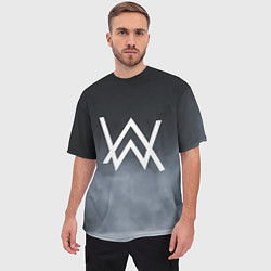 Футболка оверсайз мужская Alan Walker, цвет: 3D-принт — фото 2
