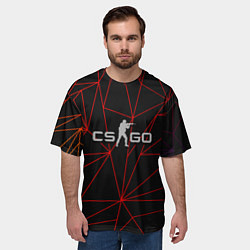 Футболка оверсайз мужская CSGO, цвет: 3D-принт — фото 2