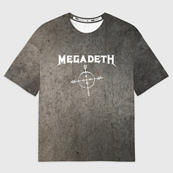 Футболка оверсайз мужская Megadeth, цвет: 3D-принт
