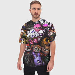 Футболка оверсайз мужская Five Nights At Freddy's, цвет: 3D-принт — фото 2