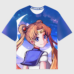 Футболка оверсайз мужская SAILOR MOON, цвет: 3D-принт