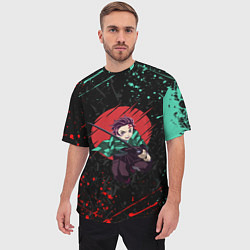 Футболка оверсайз мужская KIMETSU NO YAIBA, цвет: 3D-принт — фото 2