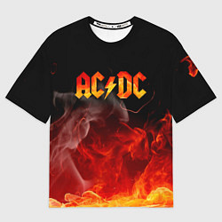 Футболка оверсайз мужская ACDC, цвет: 3D-принт