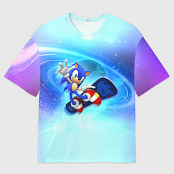 Футболка оверсайз мужская Соник, цвет: 3D-принт