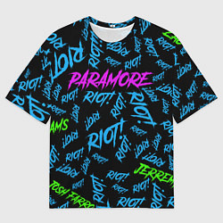 Футболка оверсайз мужская Paramore RIOT!, цвет: 3D-принт