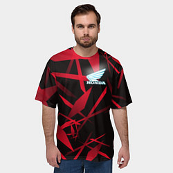 Футболка оверсайз мужская HONDA, цвет: 3D-принт — фото 2