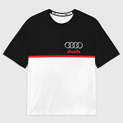 Футболка оверсайз мужская AUDI SPORT, цвет: 3D-принт