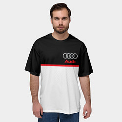 Футболка оверсайз мужская AUDI SPORT, цвет: 3D-принт — фото 2