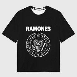 Футболка оверсайз мужская RAMONES, цвет: 3D-принт