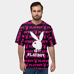 Футболка оверсайз мужская PLAYBOY, цвет: 3D-принт — фото 2