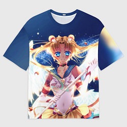 Футболка оверсайз мужская SAILOR MOON, цвет: 3D-принт