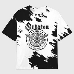 Футболка оверсайз мужская Sabaton, цвет: 3D-принт