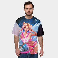 Футболка оверсайз мужская HI, цвет: 3D-принт — фото 2