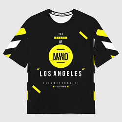 Футболка оверсайз мужская Off-White: Los Angeles, цвет: 3D-принт