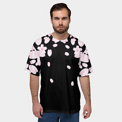 Футболка оверсайз мужская САКУРА, цвет: 3D-принт — фото 2