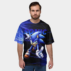 Футболка оверсайз мужская SONIC, цвет: 3D-принт — фото 2