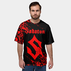 Футболка оверсайз мужская SABATON, цвет: 3D-принт — фото 2