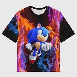 Футболка оверсайз мужская SONIC, цвет: 3D-принт