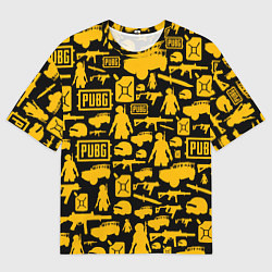 Мужская футболка оверсайз PUBG