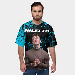 Футболка оверсайз мужская NILETTO, цвет: 3D-принт — фото 2