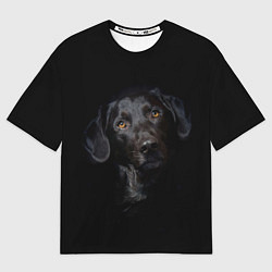 Мужская футболка оверсайз Пес