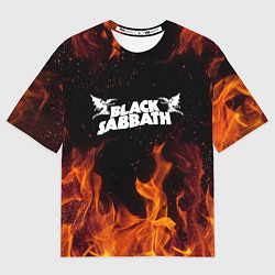 Футболка оверсайз мужская Black Sabbath, цвет: 3D-принт