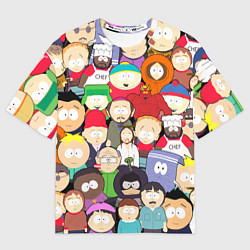 Мужская футболка оверсайз South Park персонажи
