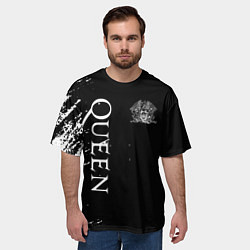 Футболка оверсайз мужская QUEEN, цвет: 3D-принт — фото 2