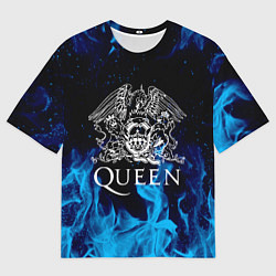 Футболка оверсайз мужская QUEEN, цвет: 3D-принт