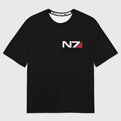 Футболка оверсайз мужская MASS EFFECT N7, цвет: 3D-принт