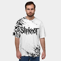 Футболка оверсайз мужская SLIPKNOT, цвет: 3D-принт — фото 2