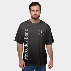 Футболка оверсайз мужская Mersedes, цвет: 3D-принт — фото 2