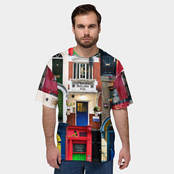 Футболка оверсайз мужская London doors цифровой коллаж, цвет: 3D-принт — фото 2