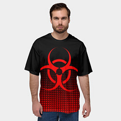 Футболка оверсайз мужская BIOHAZARD, цвет: 3D-принт — фото 2