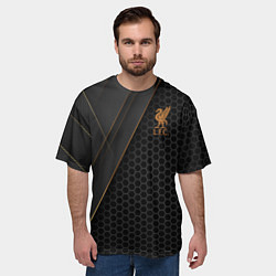 Футболка оверсайз мужская Liverpool FC, цвет: 3D-принт — фото 2