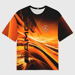 Футболка оверсайз мужская MERCEDES, цвет: 3D-принт