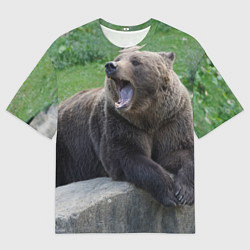 Футболка оверсайз мужская Медведь, цвет: 3D-принт