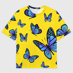 Мужская футболка оверсайз БАБОЧКИ