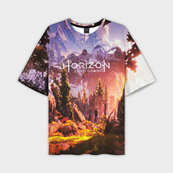 Мужская футболка оверсайз Horizon Zero Dawn