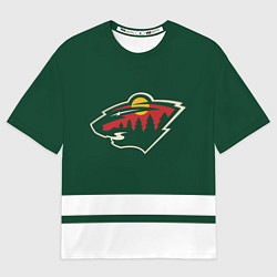 Мужская футболка оверсайз Миннесота Уайлд
