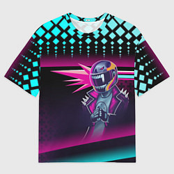 Мужская футболка оверсайз НЕОНОВЫЙ ГОНЩИК