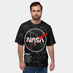 Футболка оверсайз мужская NASA, цвет: 3D-принт — фото 2