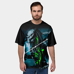 Футболка оверсайз мужская PREDATOR, цвет: 3D-принт — фото 2
